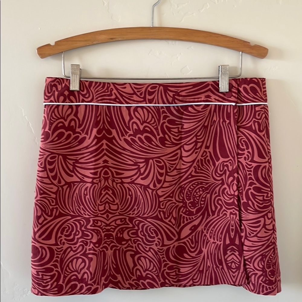 Patagonia Maroon Patterned Skirt